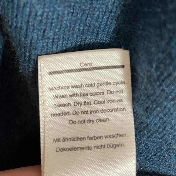 SMARTWOOL Women's Extra Small Shadow Pine Crew Neck Sweater Teal Blue Outdoor - Picture 4 of 8